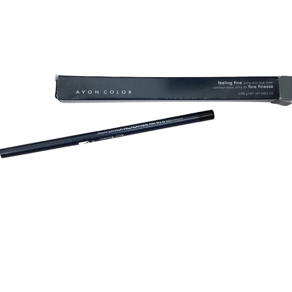 AVON Color Feeling Fine Ultra Thin Eye Liner Shade Onyx Jewel Black - Picture 1 of 12